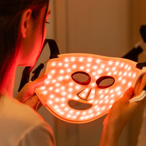 DermRays LED Light Therapy Silicone Mask For Face, Neck and Décolletag